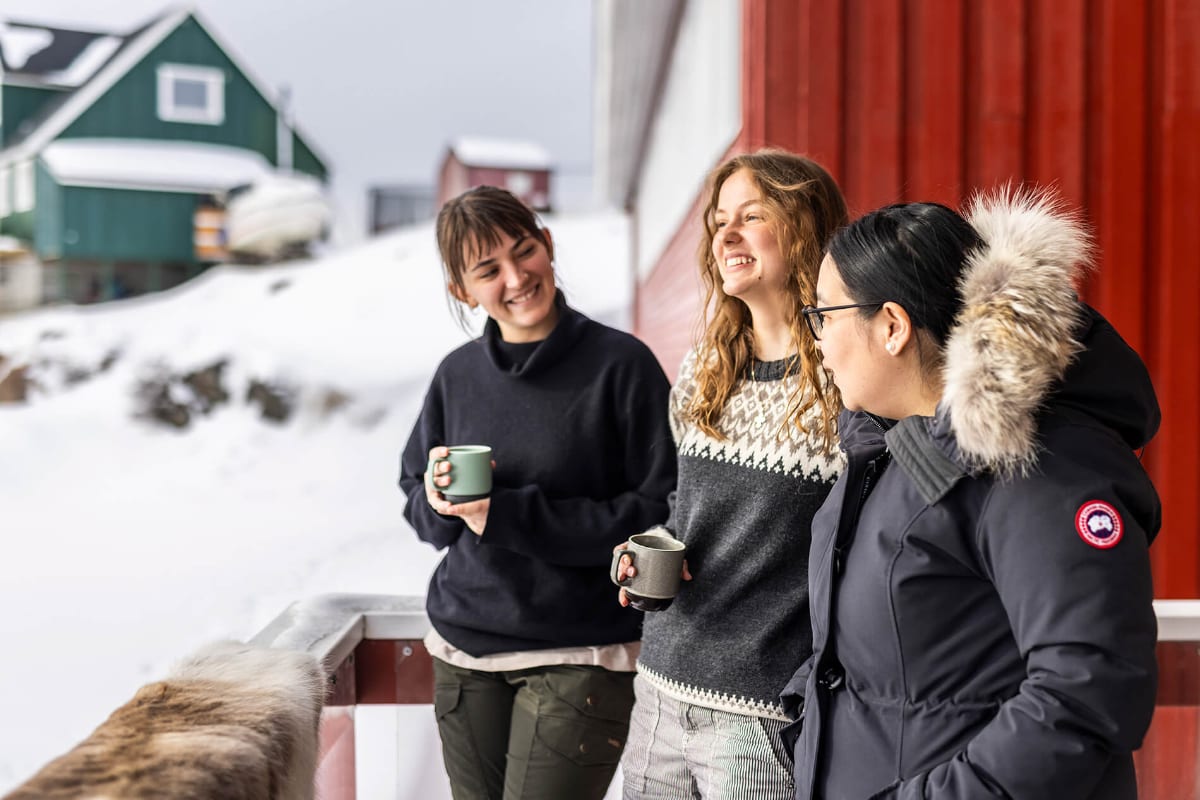 3 women at Hotel Soma Sisimiut